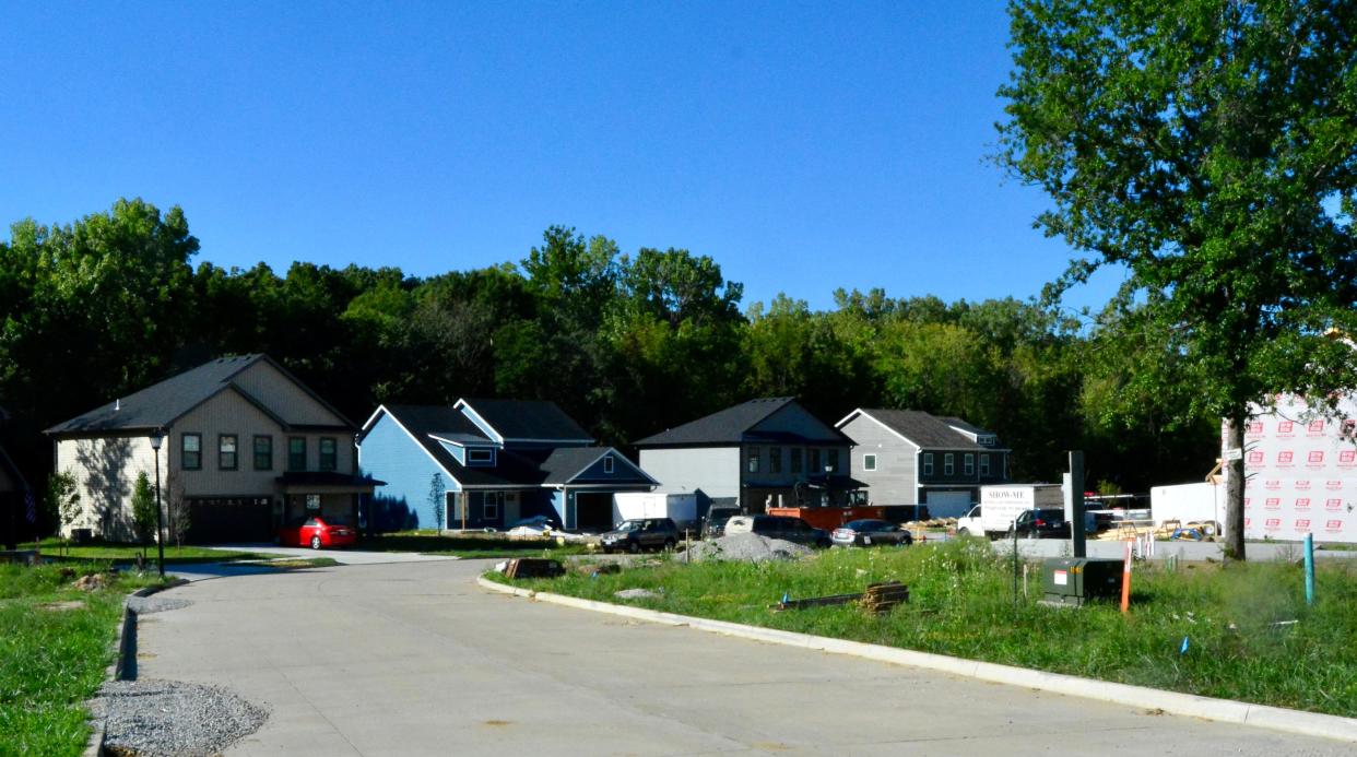 Many houses are finished in a development on Sagegrass Court off Blue Ridge Road in Columbia. At least one still is under construction, and there are at least two empty lots waiting for homes. Skilled labor jobs, including in construction, are in demand, and the demand will only grow over the next 10 years.