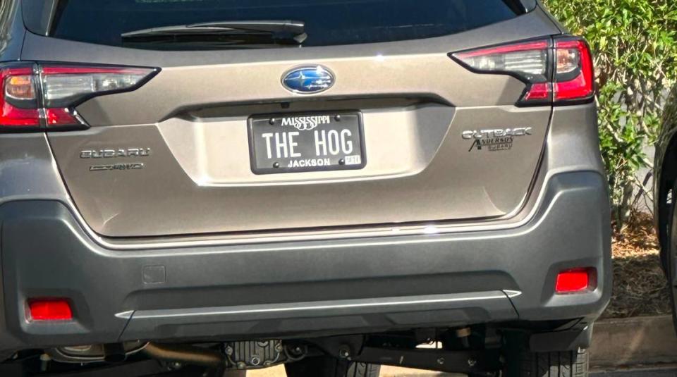 I like to think “THE HOG” is the name of this vehicle. Hannah Ruhoff/Sun Herald