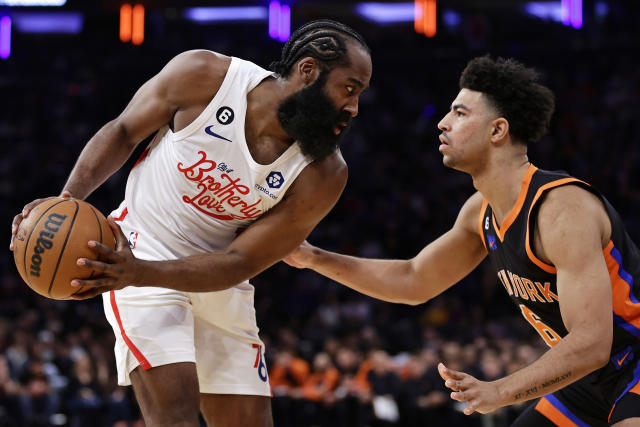 Embiid, Harden help 76ers blow by Knicks to win 8th straight –