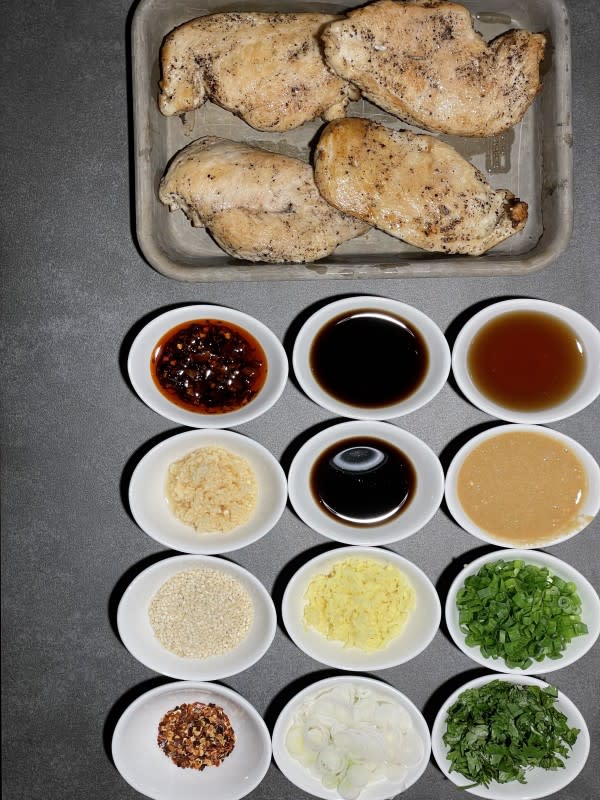 Ming Tsai's Bang Bang Chicken Ingredients<p>Courtesy of Choya Johnson</p>