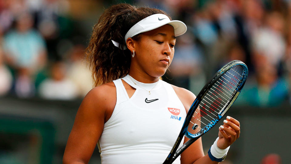 Naomi Osaka spectacularly crashed out in the first round. 