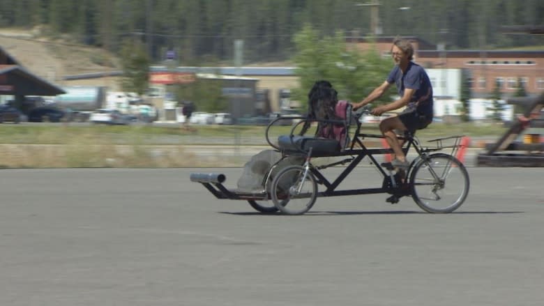 Dollar-a-day 'Purple Bikes' ride again in Whitehorse