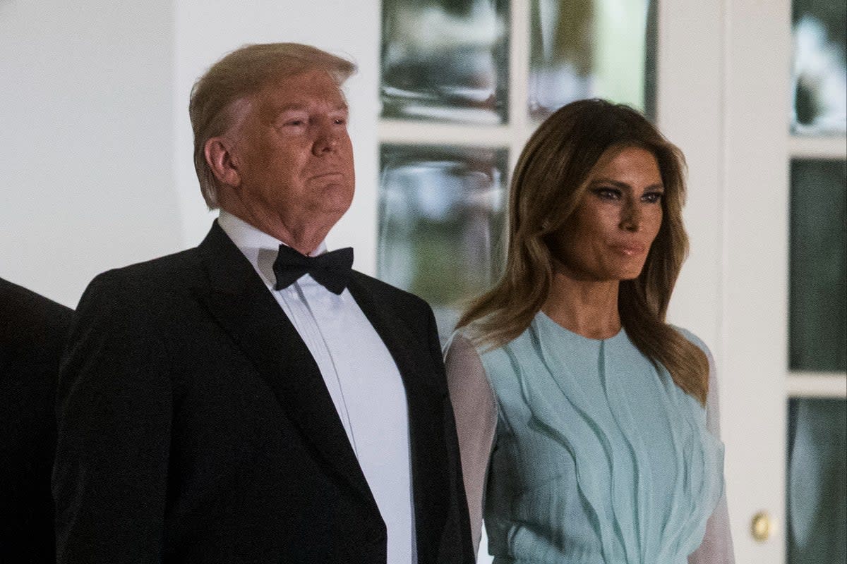 Donald and Melania Trump attended a state dinner at the White House on September 20, 2019. On Saturday night they will both be at a gala at the home of John Paulson (Getty Images)