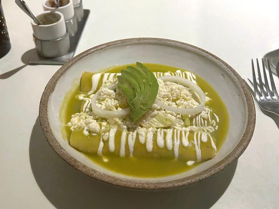 Rajas con crema at Casa Enrique