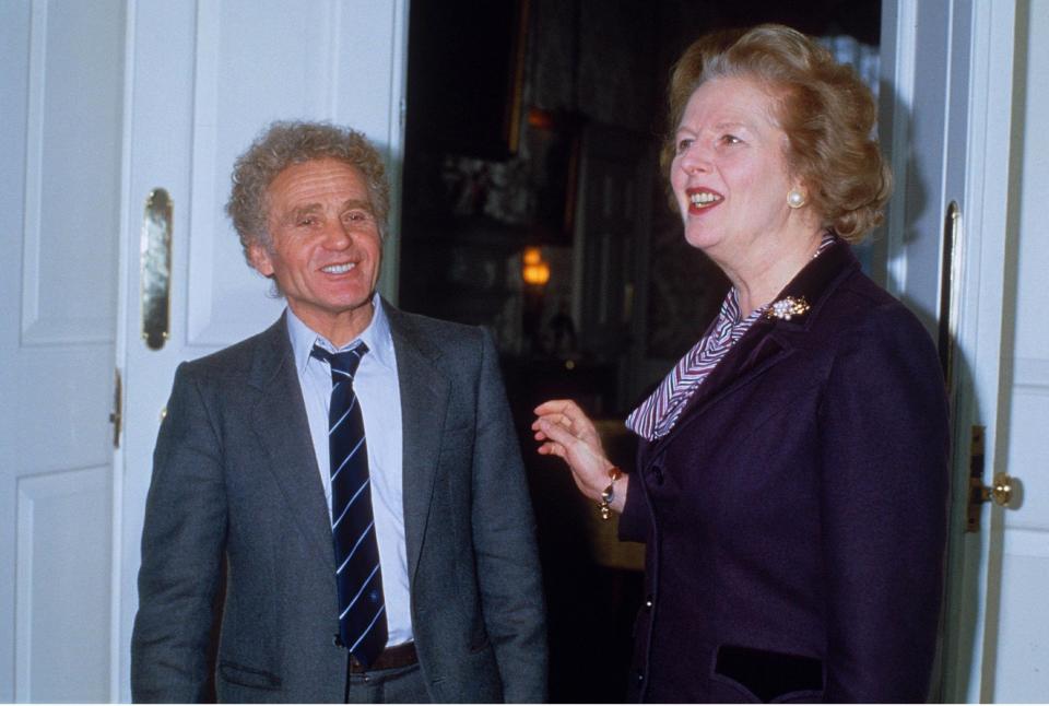 Yuri Orlov meeting Margaret Thatcher at 10, Downing Street in 1986 -  Shutterstock