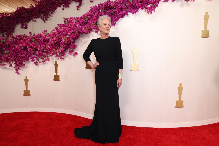 HOLLYWOOD, CALIFORNIA – MARCH 10: Jamie Lee Curtis attends the 96th Annual Academy Awards on March 10, 2024 in Hollywood, California. (Photo by JC Olivera/Getty Images)