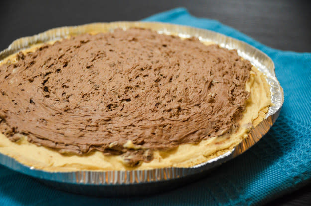 No Bake Peanut Butter Chocolate Pie