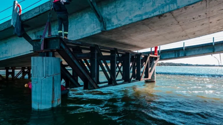 Obras en puente de La Barra difundidas por la Intendencia de Maldonado