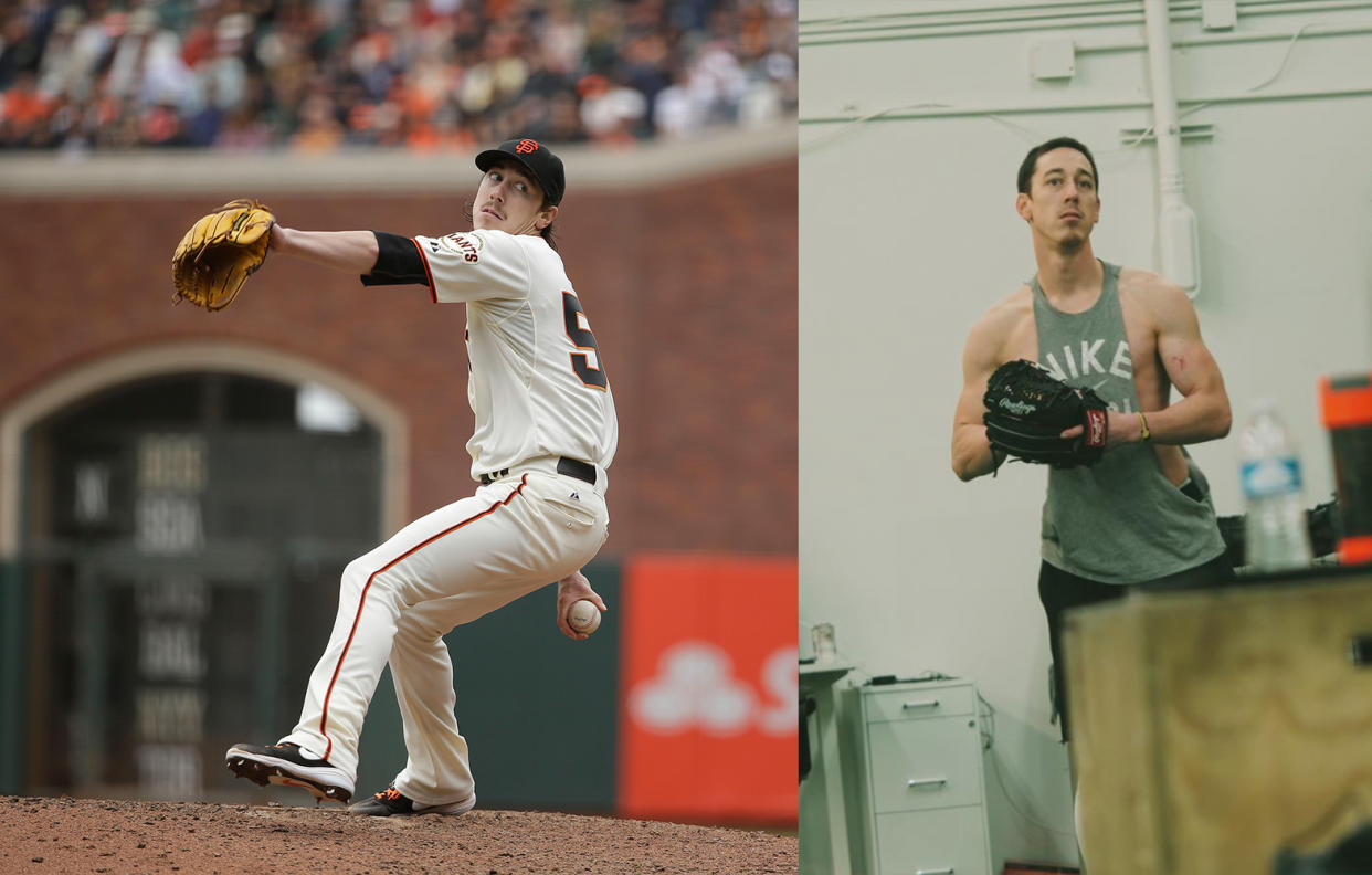 Tim Lincecum is attempting another MLB comeback, including a showcase for teams next week. (AP/@adamottavino)