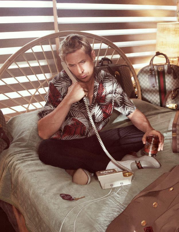 Ryan Gosling is the newest face for Gucci's Valigeria travel campaign