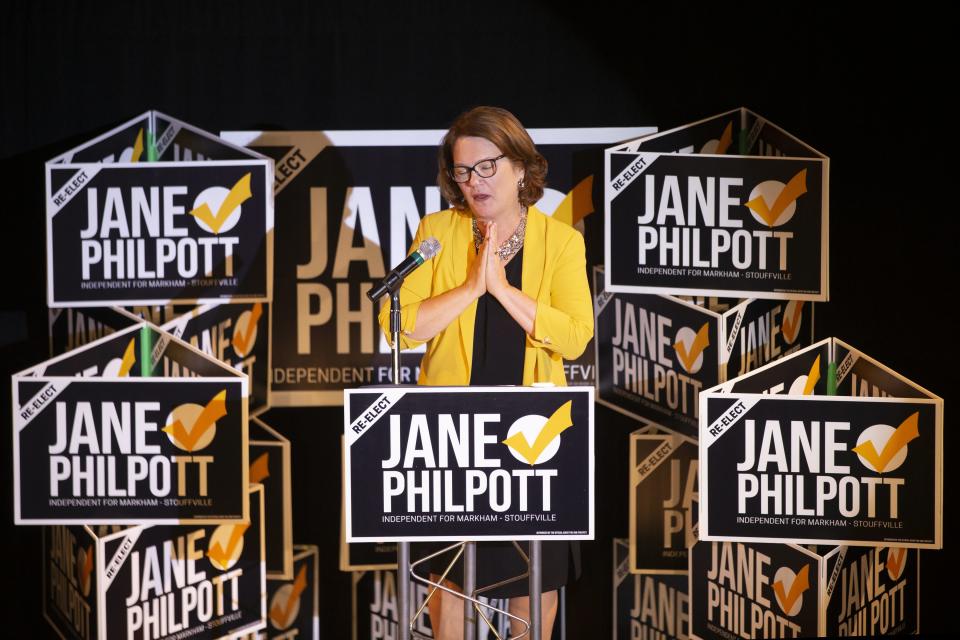 Jane Philpott speaks after losing her seat