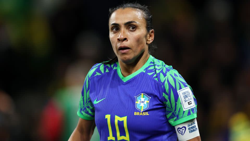 Marta's first start of the 2023 Women's World Cup was not enough to see her team to victory. - Elsa/FIFA/Getty Images