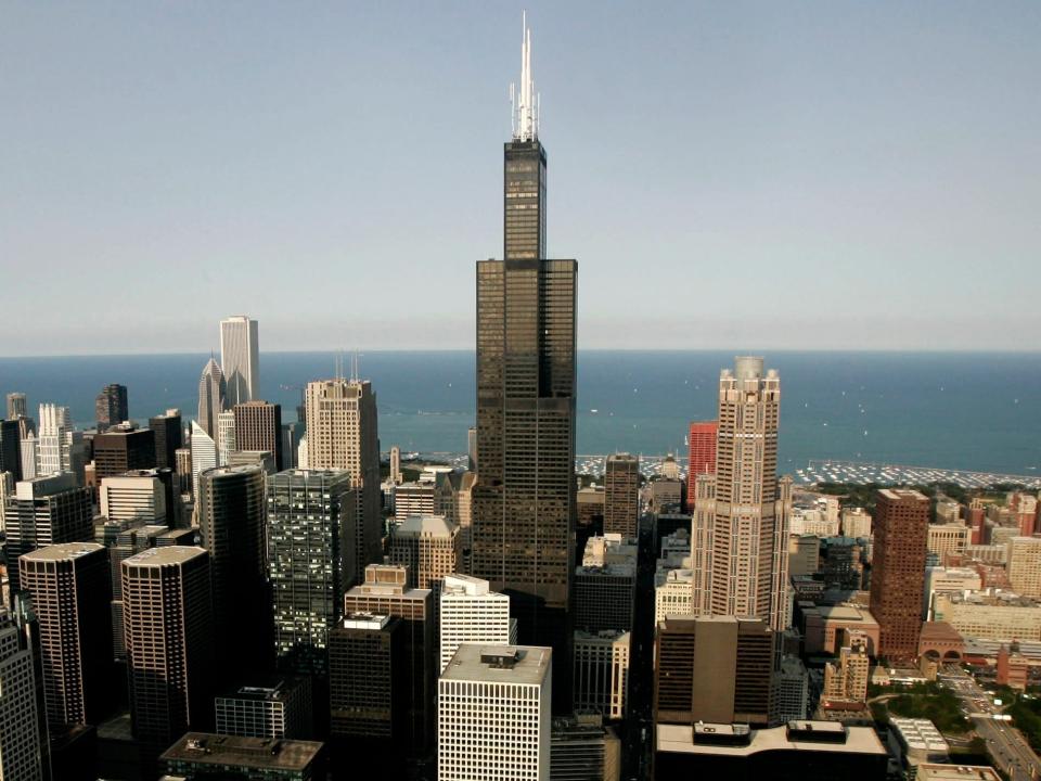 Willis Tower, formerly the Sears Tower, in Chicago, IL, USA