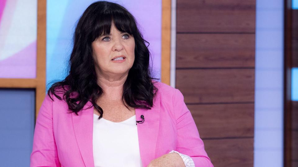 Coleen Nolan in a pink blazer on Loose Women