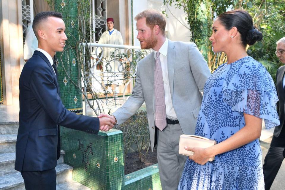 Crown Prince Moulay Hassan, Prince Harry and Meghan Markle