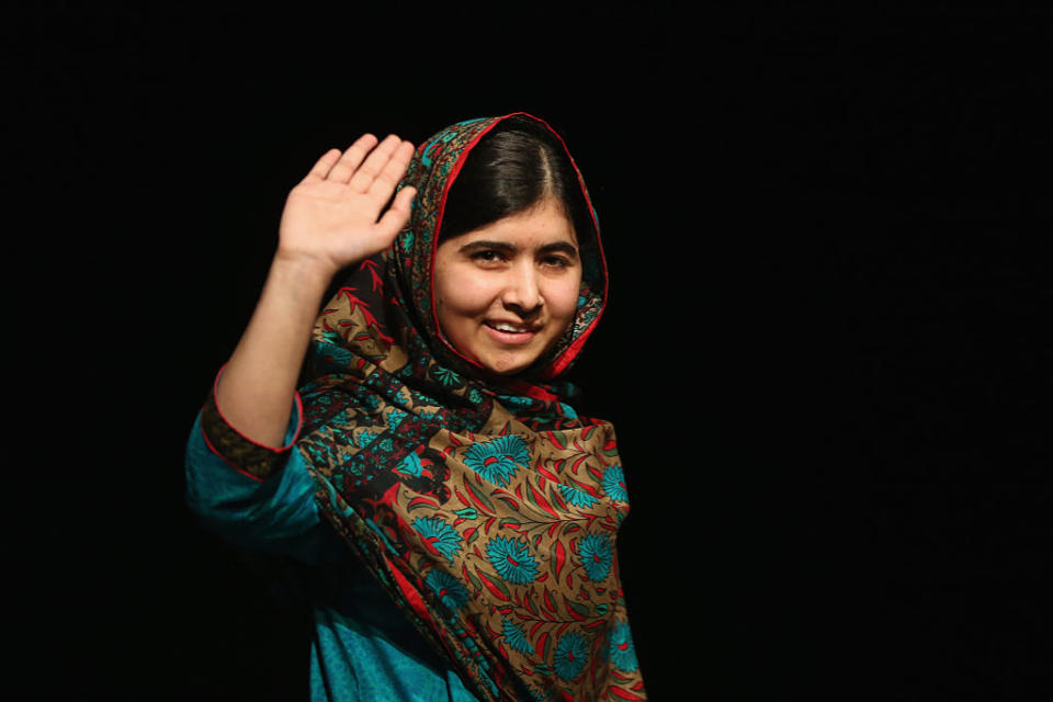 Malala attends her first university lecture