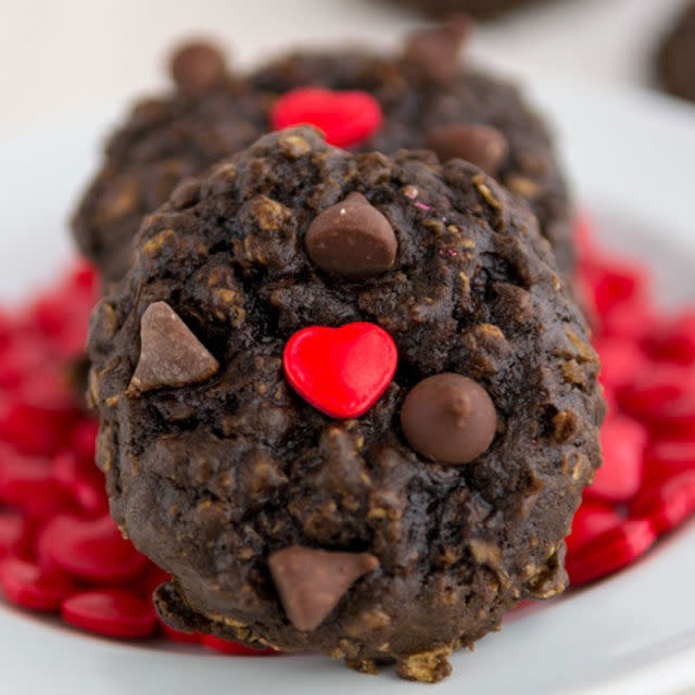 Heart Healthier Chocolate Oatmeal Cookies