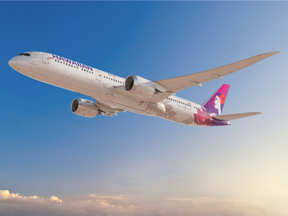 Hawaiian Airlines boeing 787 Dreamliner