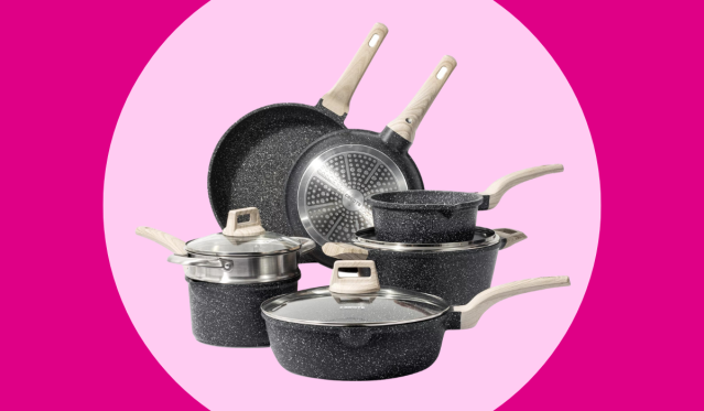 8-Piece Carote Essentials Nonstick Pots and Pans Set only $69.99