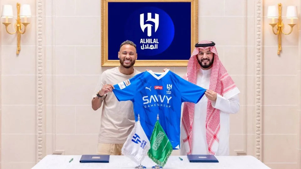 Neymar joined Al Hilal from French giant PSG. - Saudi Pro League/Handout/Reuters