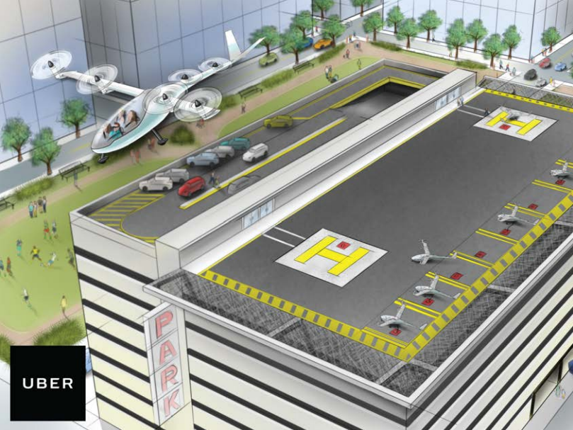 Uber VTOL helipad