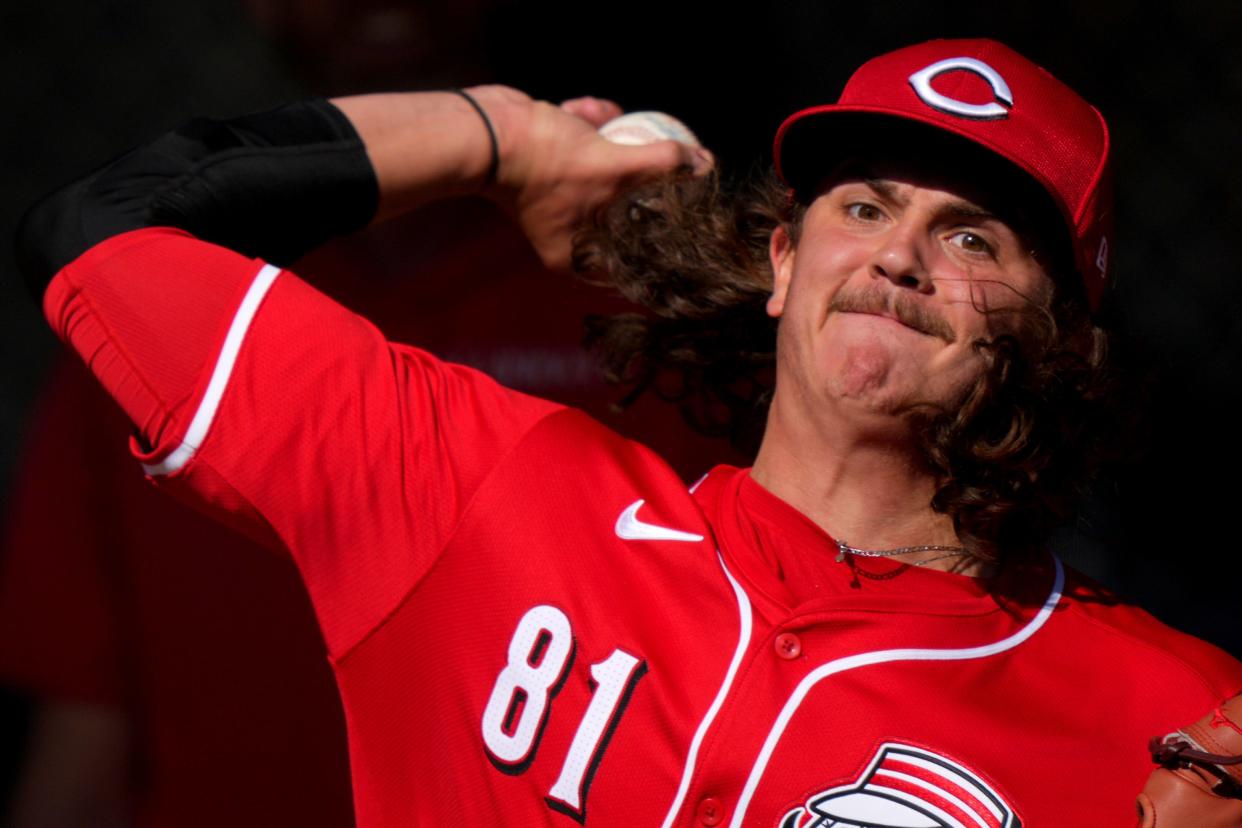 Rhett Lowder, who was the Reds pick with the No. 7 overall selection in last summer's draft, impressed in spring training and so far at Class A Dayton. He was just named the Midwest League's Pitcher of the Week after a strong six-inning outing.
