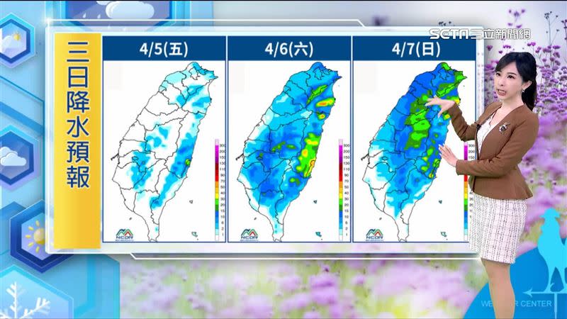 2波鋒面接力擾台，週六、日全台有雨。