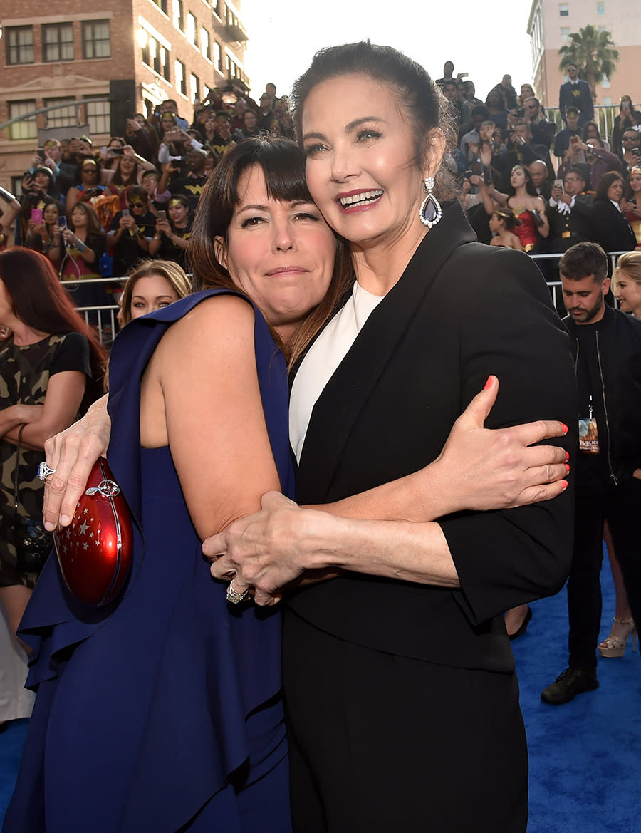 Patty Jenkins and Lynda Carter