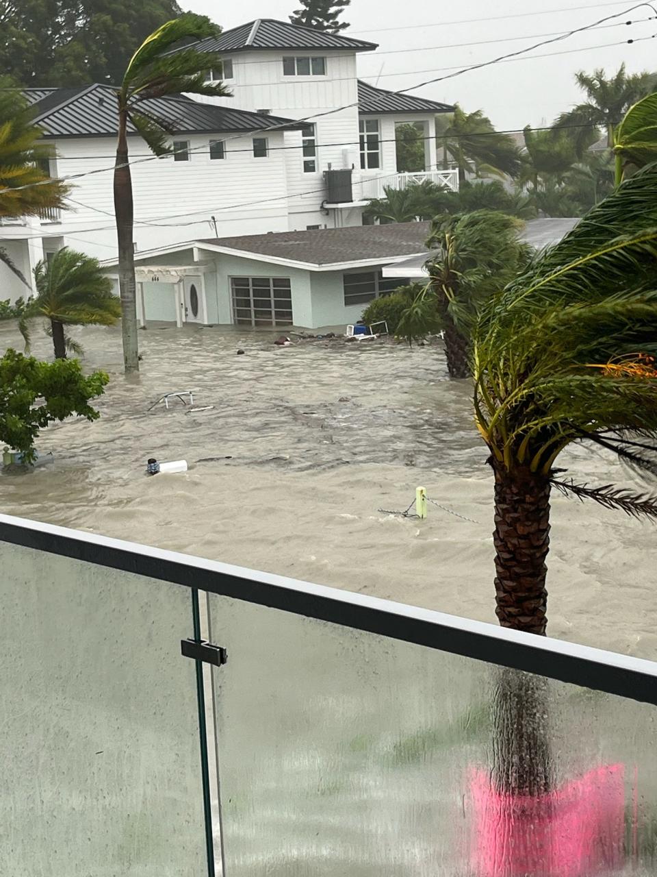 Flooding on Fort Myers Beach from Hurricane Ian on Sept. 28, 2022.