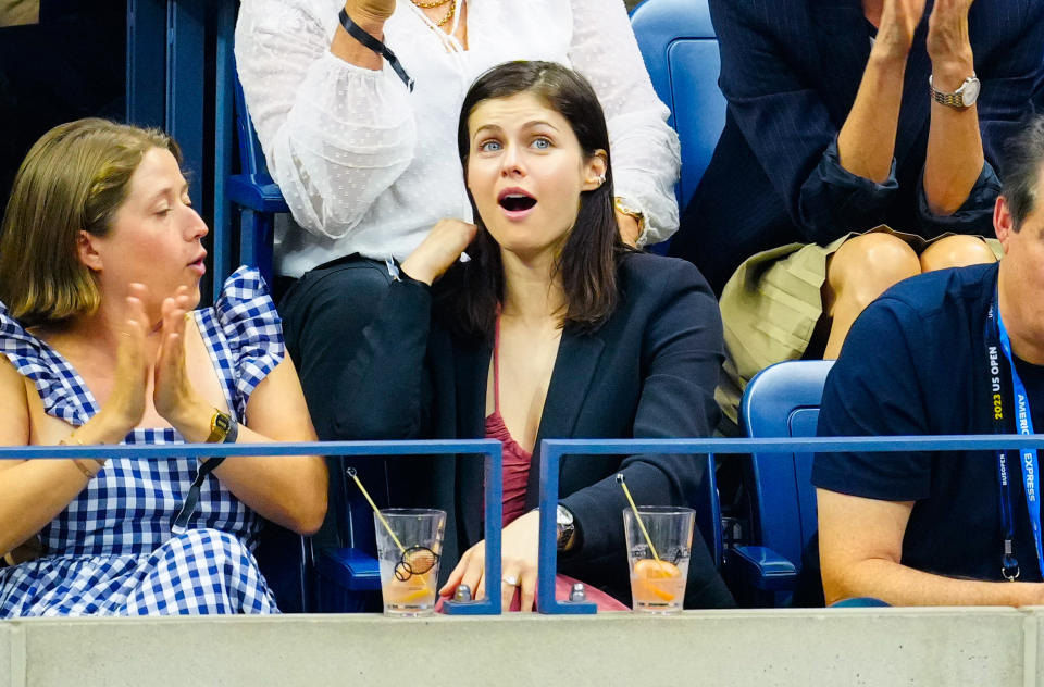 Alexandra Daddario at the U.S. Open