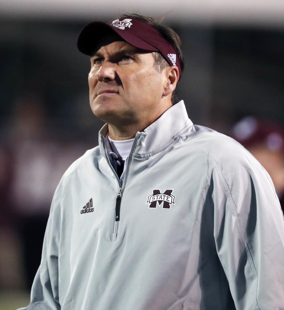 Mississippi State football coach Dan Mullen will likely be courted by several schools, but he may stand the best chance of winning by staying pat at MSU. (Getty)