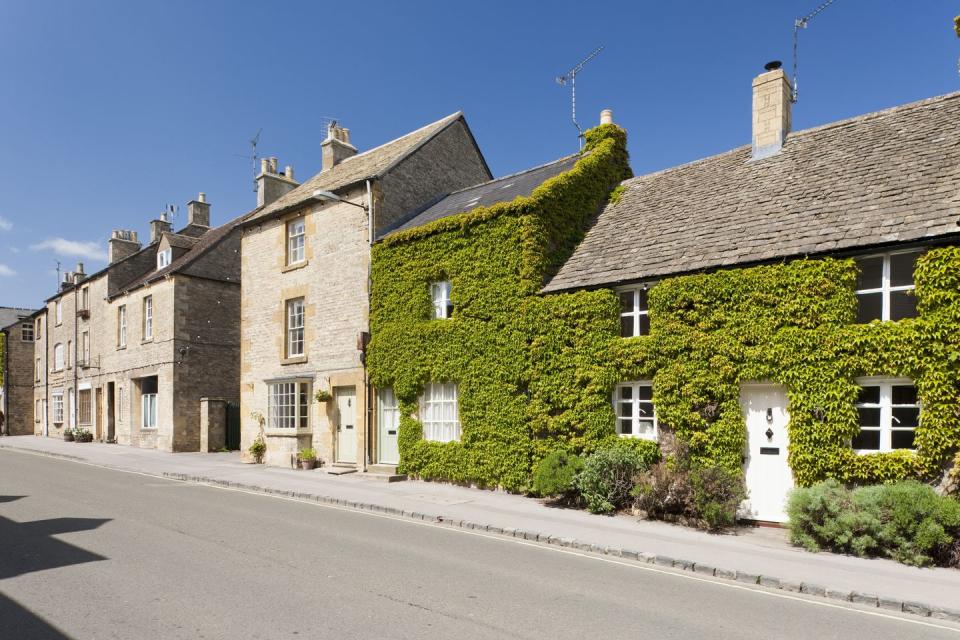 the town of stow on the wold in the cotswolds, gloucestershire