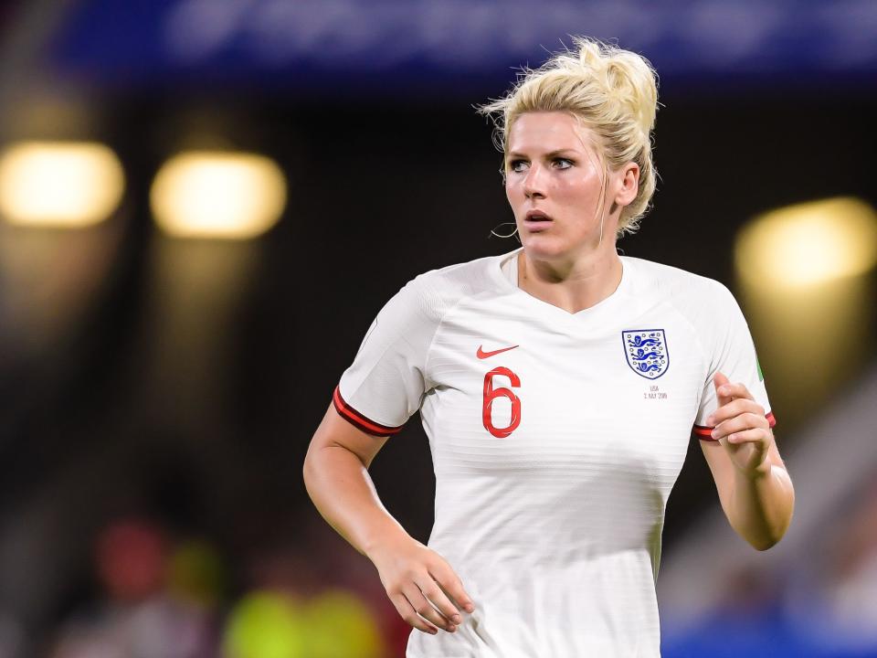 Millie Bright of England women during the FIFA Women's World Cup France 2019 semi final match between England and United States of America at Stade de Lyon on July 02, 2019 in Lyon, France(Photo by VI Images via Getty Images)