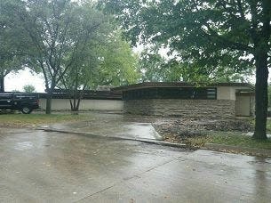 The Miller House in Charles City was designed by Frank Lloyd Wright.