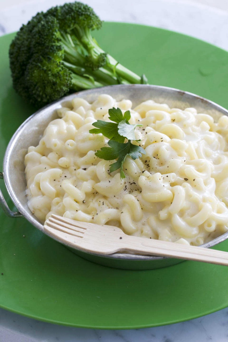 In this image taken on April 22, 2013, modernist mac and cheese is shown served in a bowl in Concord, N.H. (AP Photo/Matthew Mead)