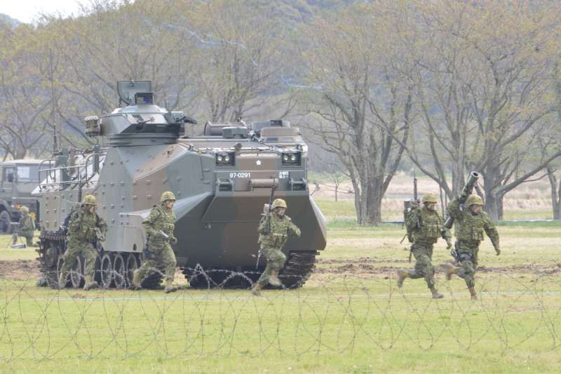 陸上自衛隊的水陸機動團。（日本陸上自衛隊官網）