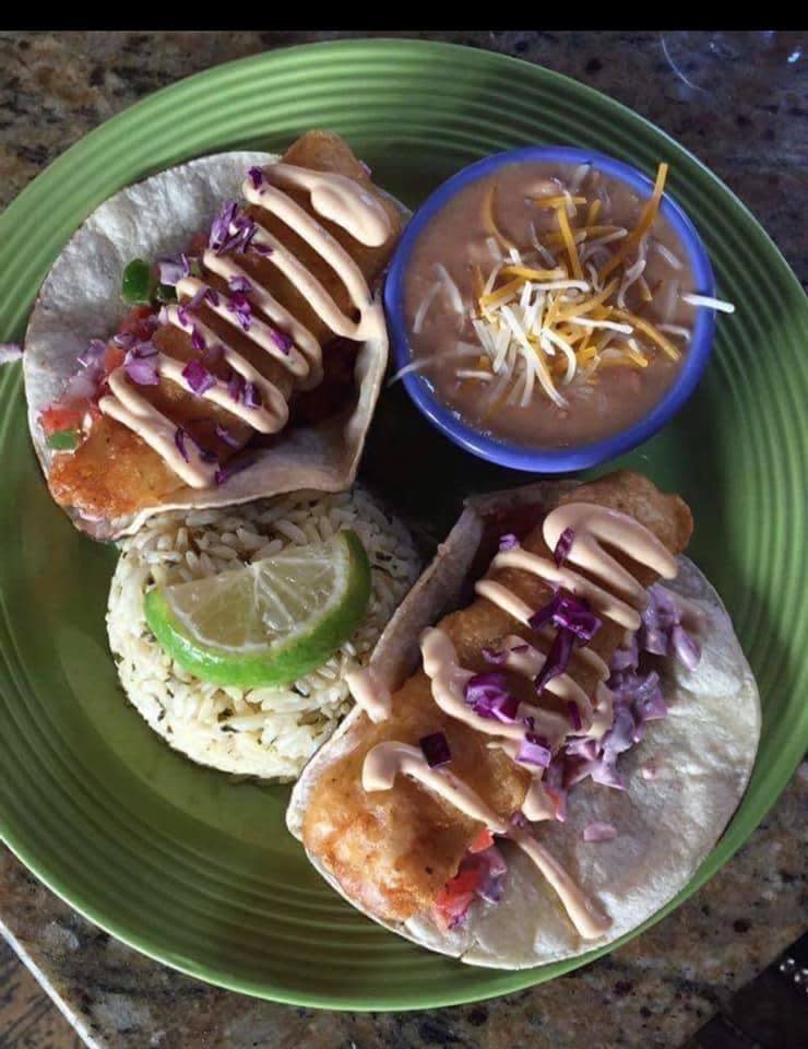 Fish-Fresh Catch of the Day Tacos at Tequila Lime Cantina.