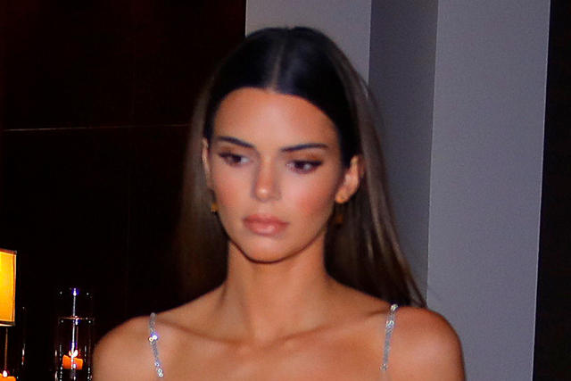 Kendall Jenner's Cherry Red Skims Set & See-Through Yeezy Wedges Are Ready  for Valentine's Day