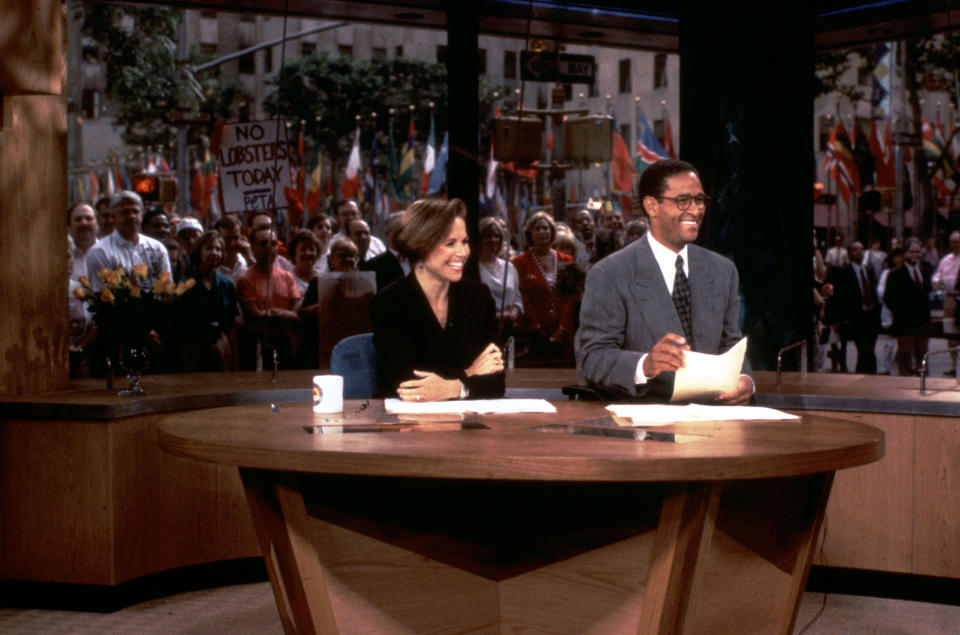 Katie Couric and Bryant Gumbel