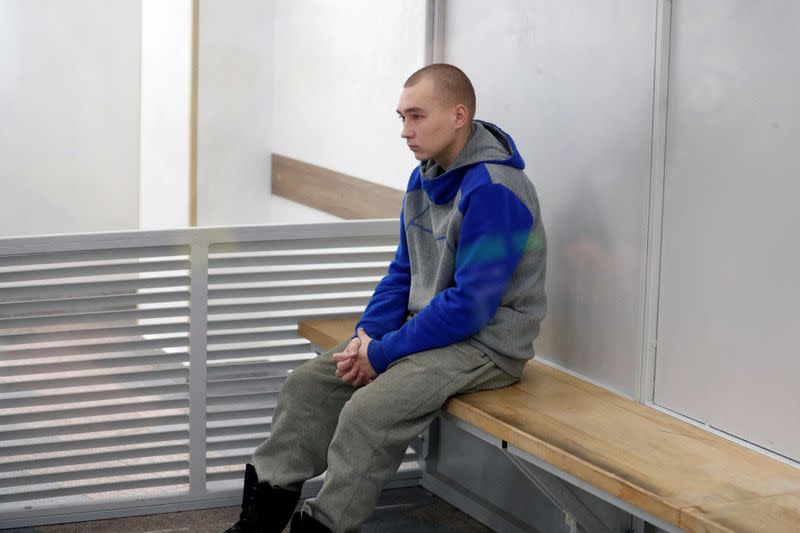 Court hearing of Russian soldier Vadim Shishimarin, in Kyiv