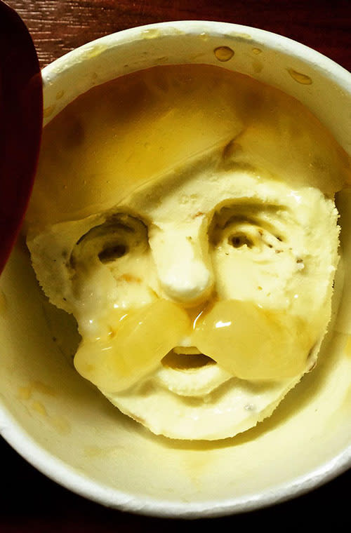 Life-Like Faces Made Out of Ice Cream