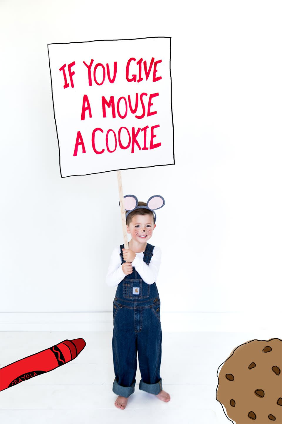 1) If You Give a Mouse a Cookie Toddler Costume