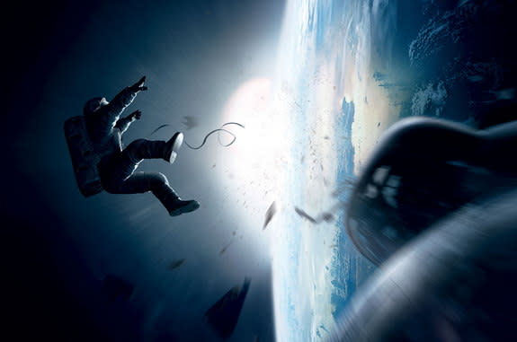 "Gravity," starring Sandra Bullock and George Clooney, opened in theaters nationwide on Oct. 4, 2013.