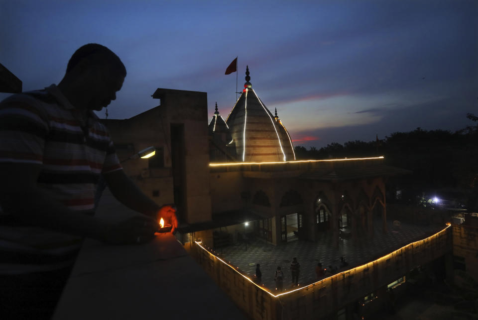 <strong>Early Diwali.</strong> (AP Photo/Manish Swarup)