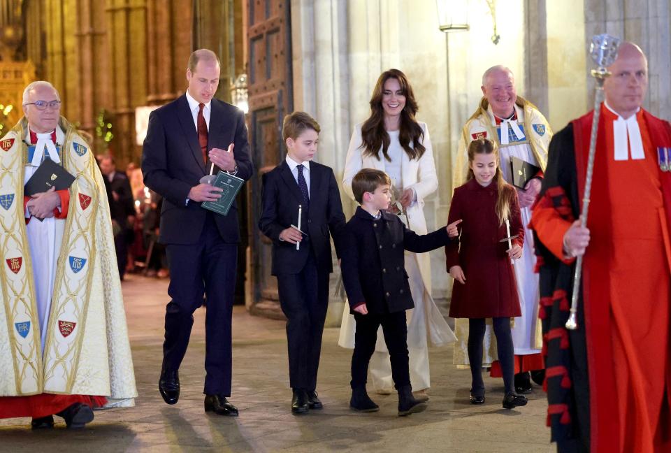 Wales family at Christmas carol concert