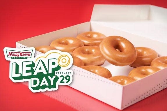 Several High Desert businesses are offering free food and deals you can get on Leap Day, including a Krispy Kreme deal.