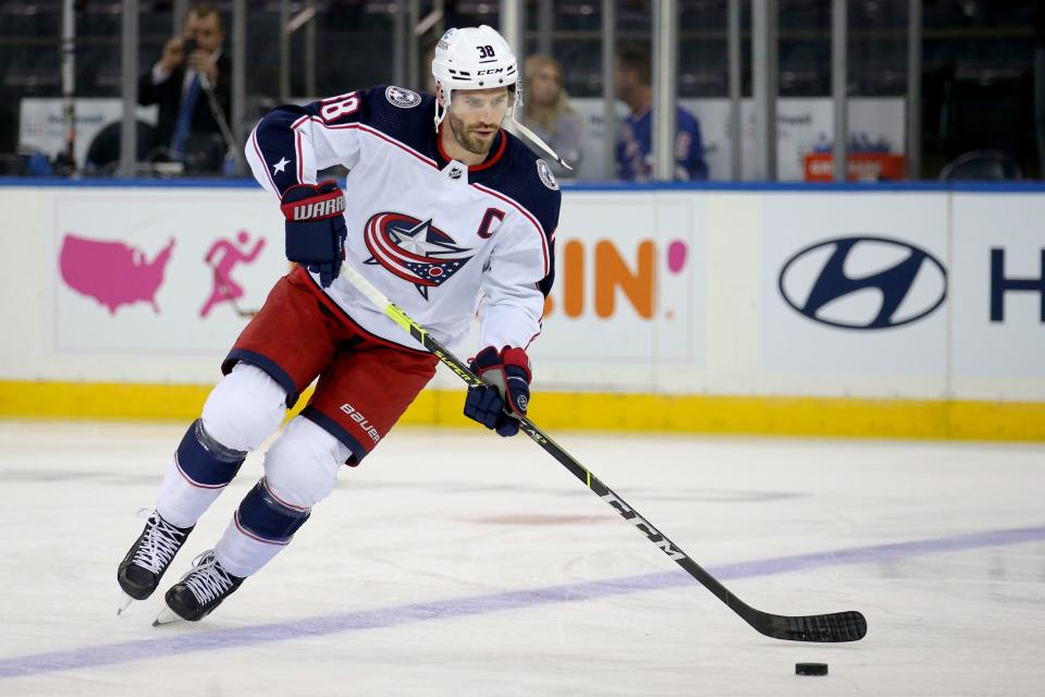 “The intangibles that he brings, that’s why he’s captain,” Blue Jackets coach Brad Larsen said of center Boone Jenner.