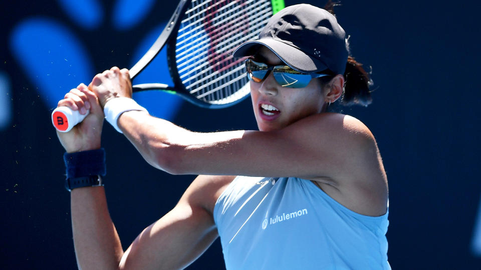 Astra Sharma impressed many in her comeback victory over Ons Jabeur. (Photo by Mark Brake/Getty Images)