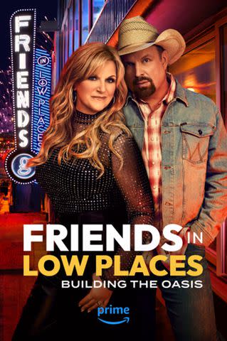 <p>Amazon Prime Video</p> Trisha Yearwood and Garth Brooks announce 'Friends in Low Places' docuseries.