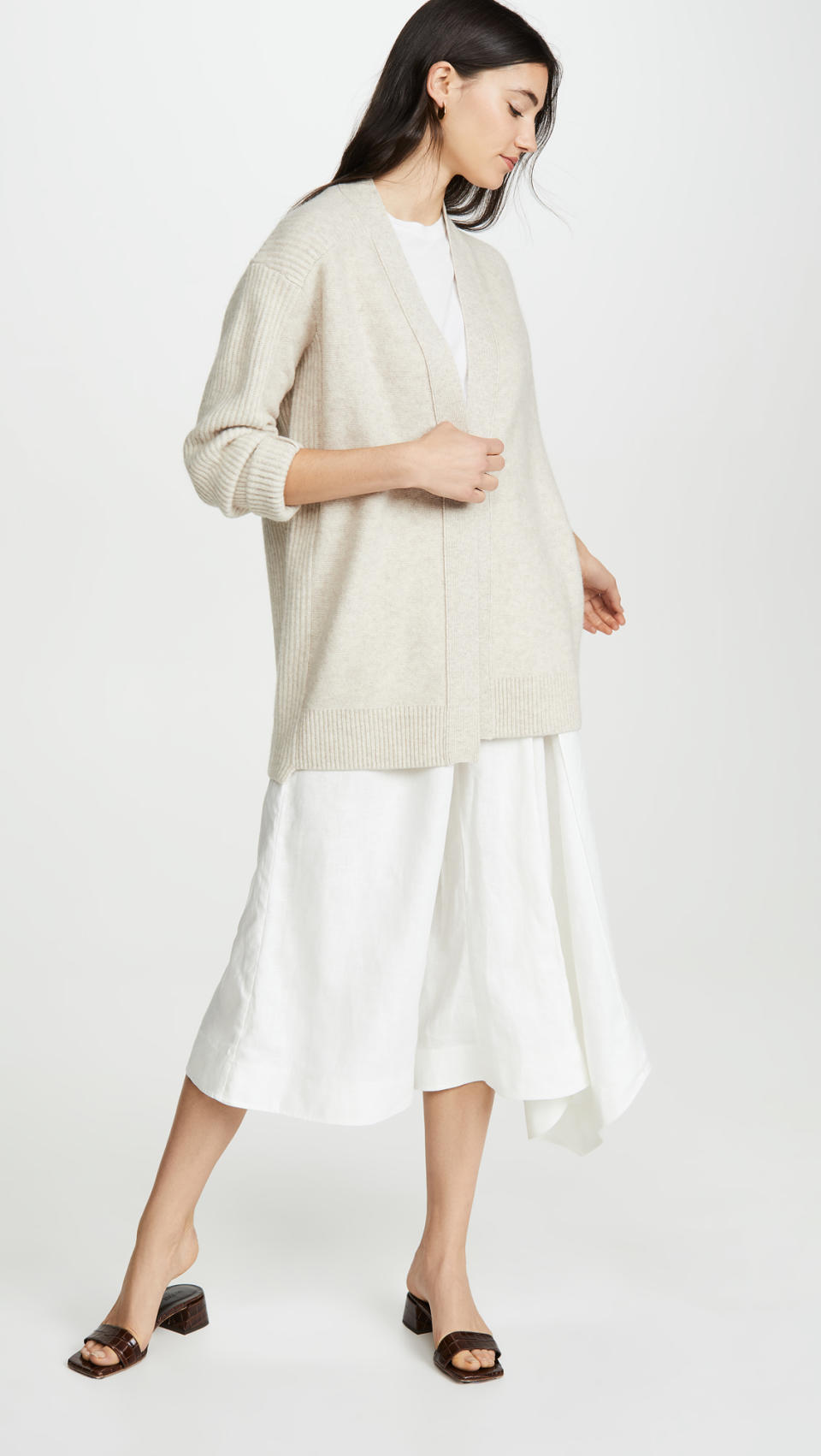 Vince Ribbed Back Cardigan